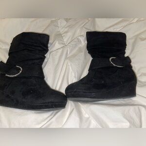 Girls black dress boots suze 4